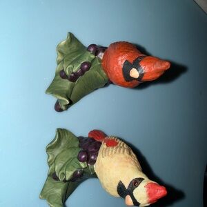 Lenox Cardinal figurines  - Red and Green